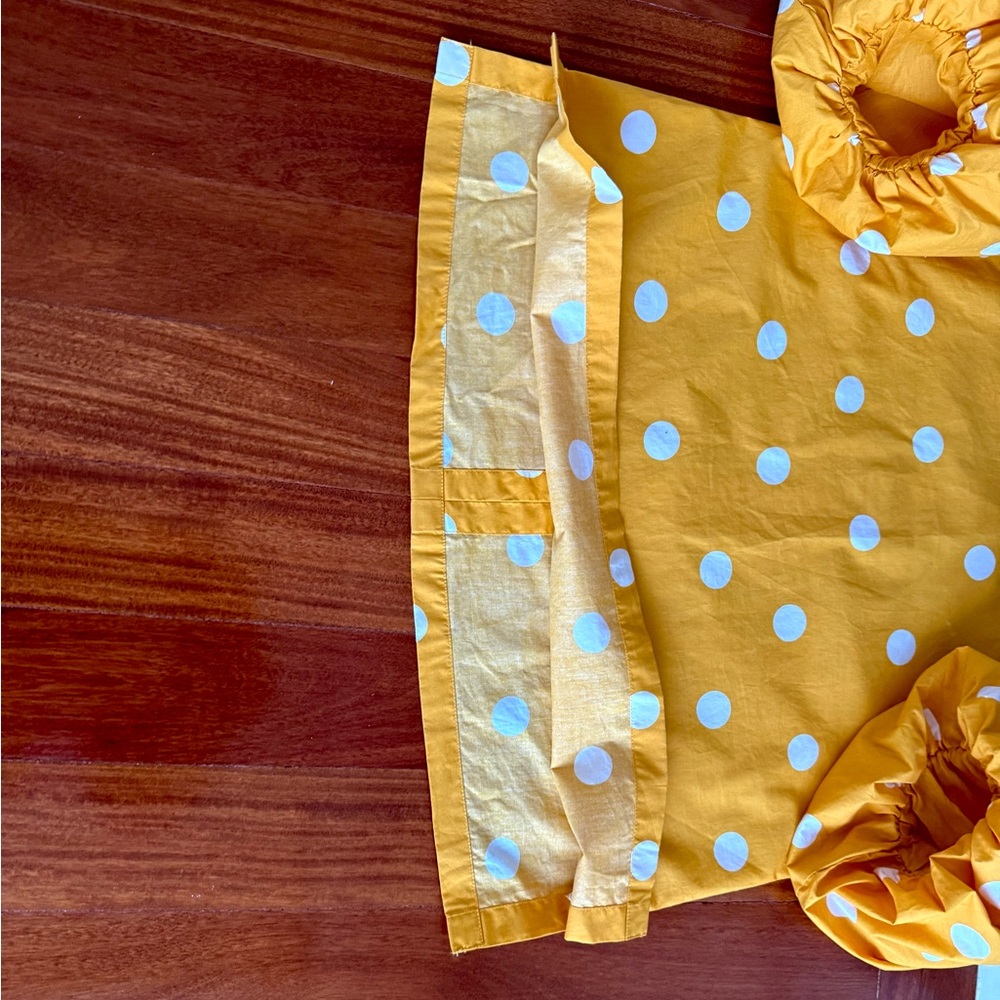 LOFT Women’s Blouse Ballon Sleeves Yellow Polka Dot Women's Top Shirt Size S - Picture 16 of 16
